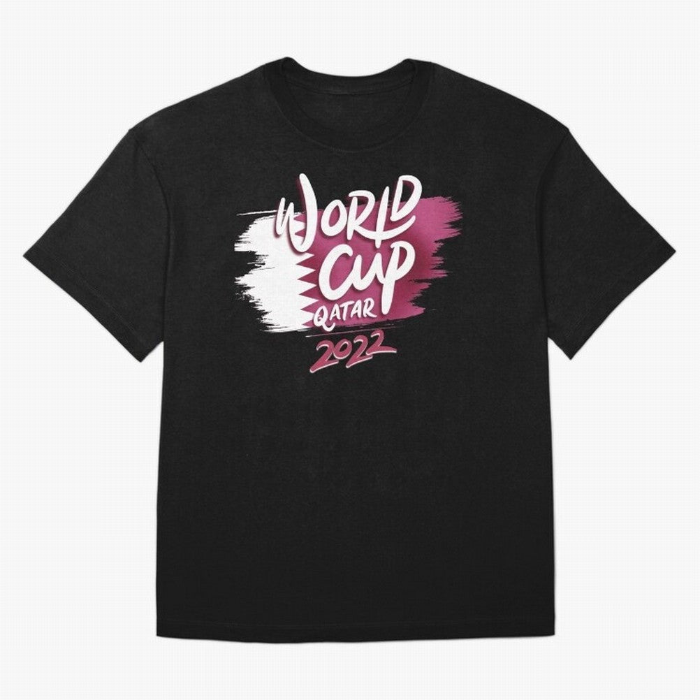 Qatar 2022 Oversized T-Shirt Represent FIFA World Cup 2026 USA Canada Mexico Celebrating Neymar, Spain and Netherlands Energy, Football Passion, Legendary Performances, Festival Vibes and Supporter Community; Perfect for People Who Love Argentina,