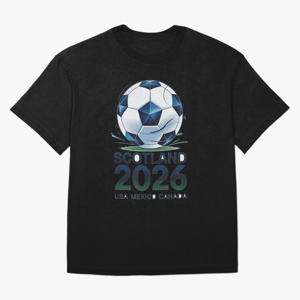 Scotland Soccer Football Design 2026 Oversized T-Shirt Represent Fans Who Live for Global Football Passion for FIFA World Cup 2026 Group Stage, Filled with Cristiano Ronaldo, Haaland and CR7, Germany, Match Day Excitement, Supporter Culture, Golden