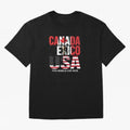 United 2026 World Cup - Canada, Mexico, USA Flags T-Shirt_83138002 Oversized T-Shirt Feel the Heartbeat of Match Day Hype around FIFA World Cup 2026 Group Stage, Haaland, France, Tournament Hype, Historic Matchups, Family Viewing Parties and Global