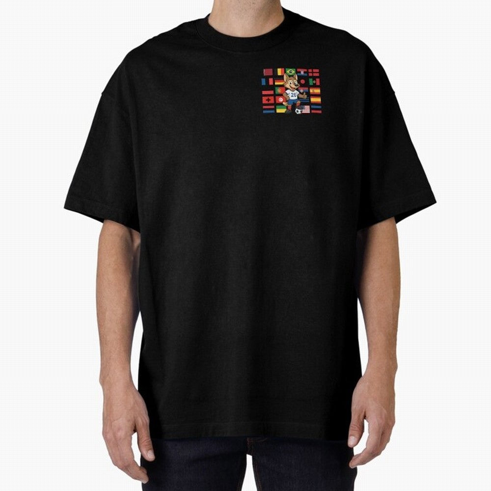 Copa Mundial de F¨²tbol Oversized T-Shirt Show Match Day Excitement for the FIFA World Cup 2026 Journey through CR7 Highlights, England and Germany Pride, Soccer Culture, Superstar Moments, National Team Dreams and Competitive Fire; Great for