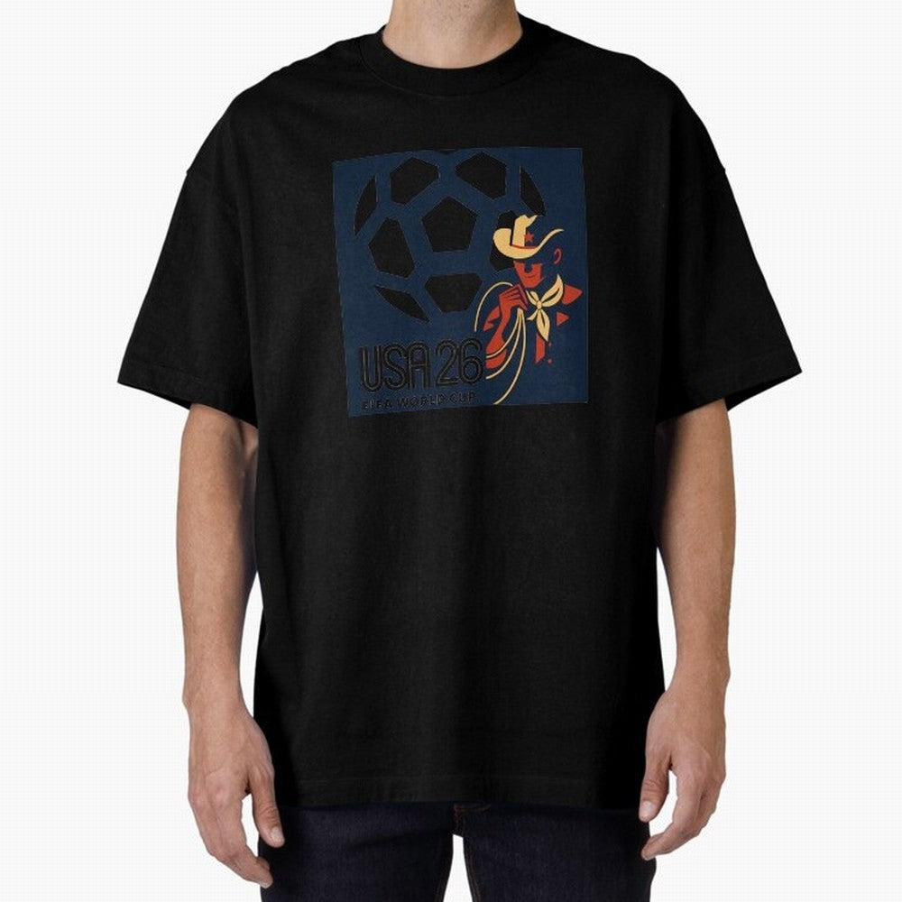FIFA 2026 T-Shirt_87943139 Oversized T-Shirt Stand with FIFA World Cup 2026 Group Stage for Fans of Mbappe and Neymar and Netherlands, Bringing Tournament Hype, Historic Matchups, Family Viewing Parties and Global Sports Pride; Ideal for Football