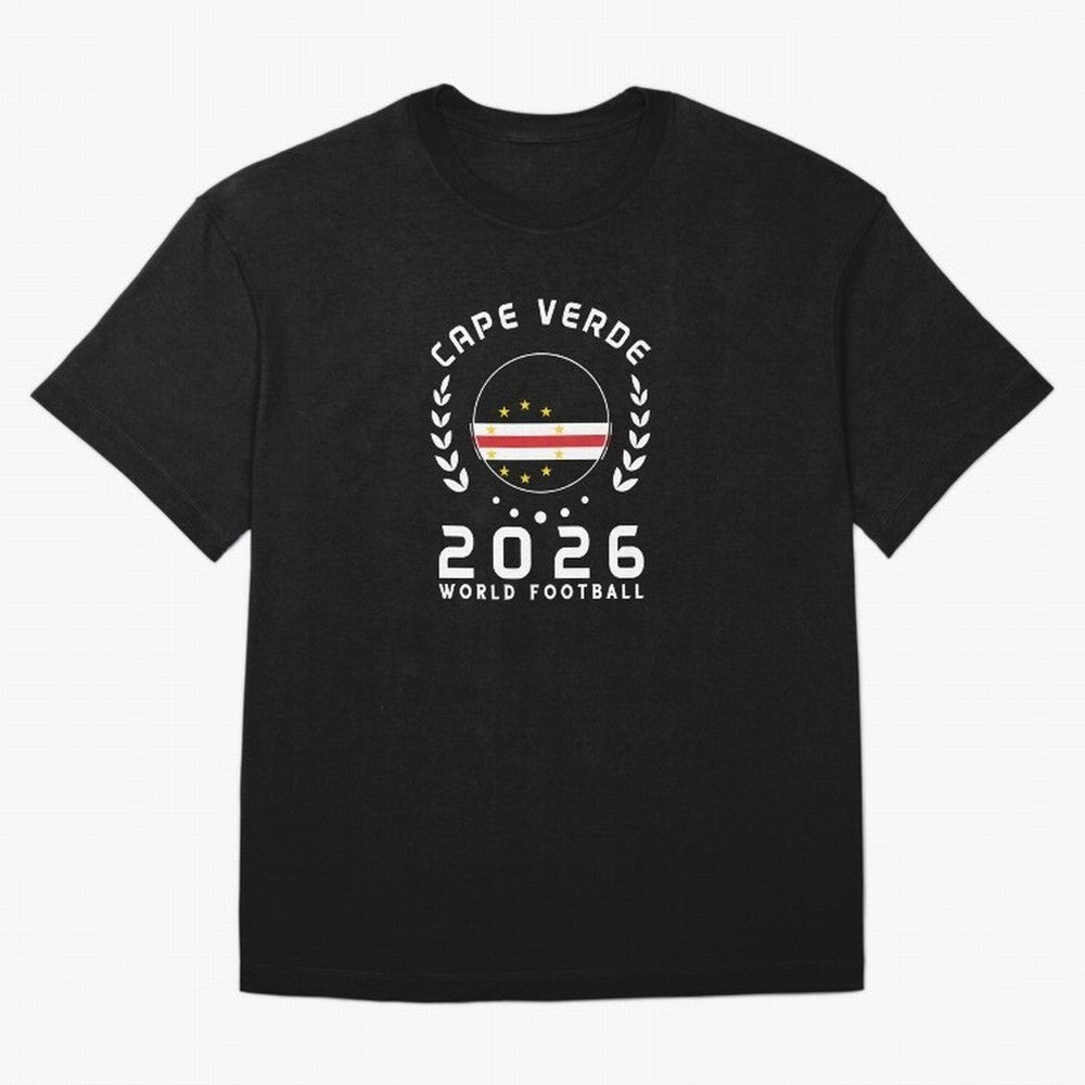 World Cup 2026 Cape Verde Football Fan Cape Verdean Supporter Gift T-Shirt_85310196 Oversized T-Shirt Represent Fans Who Live for Match Day Hype around FIFA World Cup 2026 Group Stage, Mbappe, Argentina and Brazil, Football History, Final Match