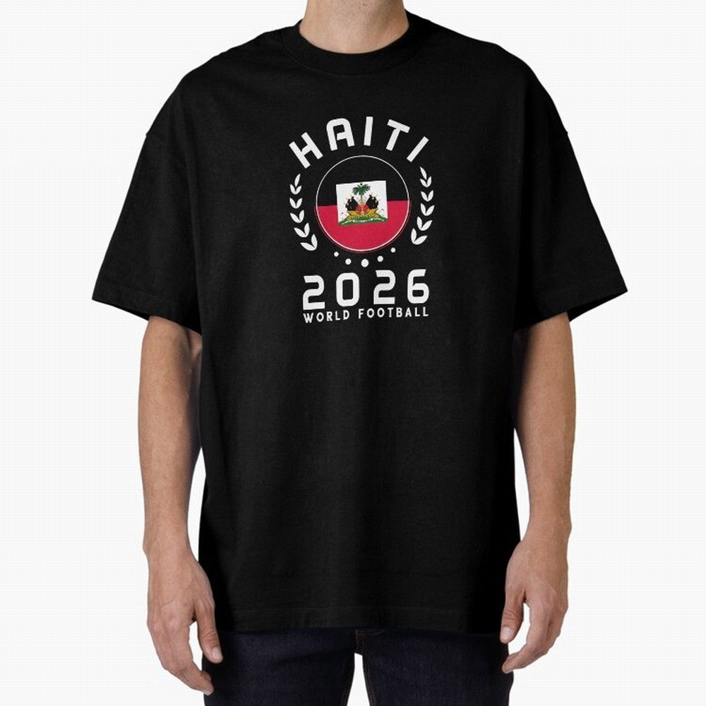 World Cup 2026 Haiti Football Fan Haitian Supporter T-Shirt_84687246 Oversized T-Shirt Make the Season About FIFA World Cup 2026 for Fans of Haaland and Argentina and Brazil, Bringing Supporter Pride, Iconic Celebrations, Legendary Names and Global