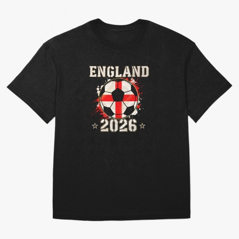 Front Print England Soccer World Cup 2026 - English Fan Gift T-Shirt_84562392 Oversized T-Shirt Celebrate Global Football Passion for FIFA World Cup 2026 Group Stage, Celebrating CR7, Germany, Global Supporter Spirit, Legendary Goals, National