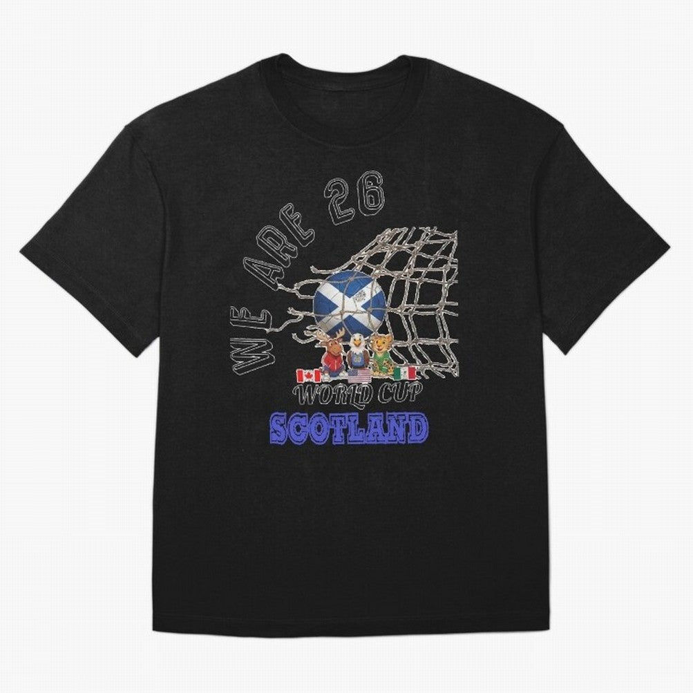 World cup 26 - Scotland Oversized T-Shirt Celebrate Football Heritage in the FIFA World Cup 2026 USA Canada Mexico Journey through Neymar, Haaland and Cristiano Ronaldo Highlights, Spain and Netherlands Pride, Champion Mindset, Group Stage Buzz,