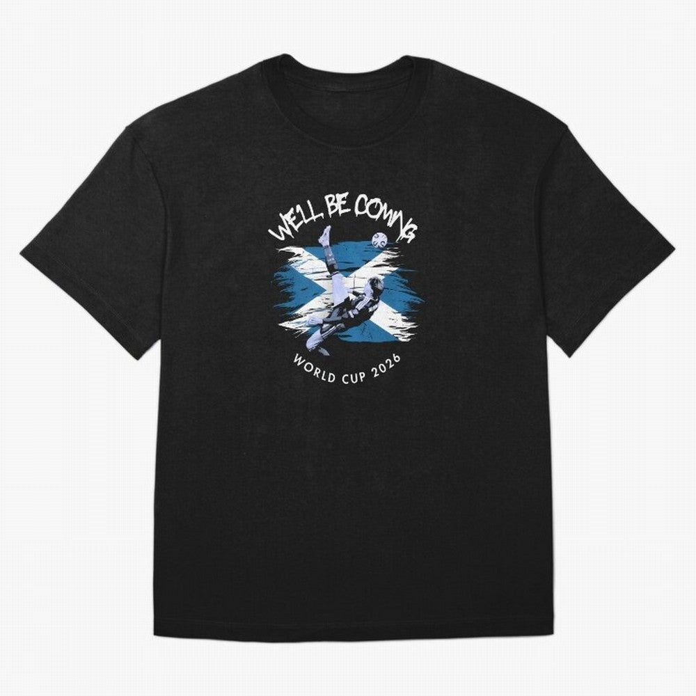 We'll be coming 2026 - Tartan Army Returns T-Shirt_83870751 Oversized T-Shirt Feel the Heartbeat of FIFA World Cup 2026 Group Stage Spirit, Driven by Portugal, Neymar, Global Supporter Spirit, Legendary Goals, National Colors and Tournament