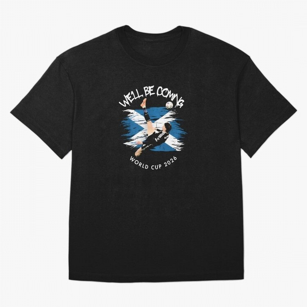 We'll be coming 2026 - Scotland World Cup 2026 ¨C Tartan Army Returns T-Shirt_83870657 Oversized T-Shirt Join the Countdown to FIFA World Cup 2026 USA Canada Mexico with Neymar, Haaland and Cristiano Ronaldo, Brazil, Portugal and Argentina Energy,