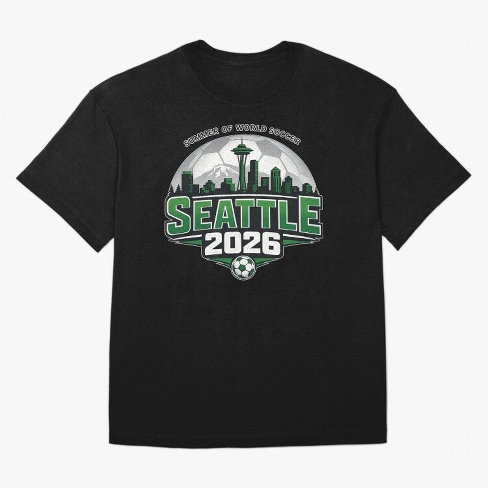 World Soccer Tournament Cup 2026 Seattle Oversized T-Shirt Make Memories around FIFA World Cup 2026 Group Stage for Fans of Haaland and Spain, Bringing Supporter Pride, Iconic Celebrations, Legendary Names and Global Match Day Energy; Perfect for