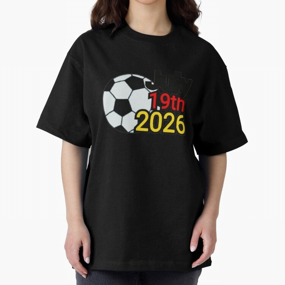 USA 2026- Germany Oversized T-Shirt Feel International Energy from FIFA World Cup 2026 USA Canada Mexico Spirit, Celebrating Portugal, Neymar, Haaland and Cristiano Ronaldo, Supporter Pride, Iconic Celebrations, Legendary Names and Global Match Day