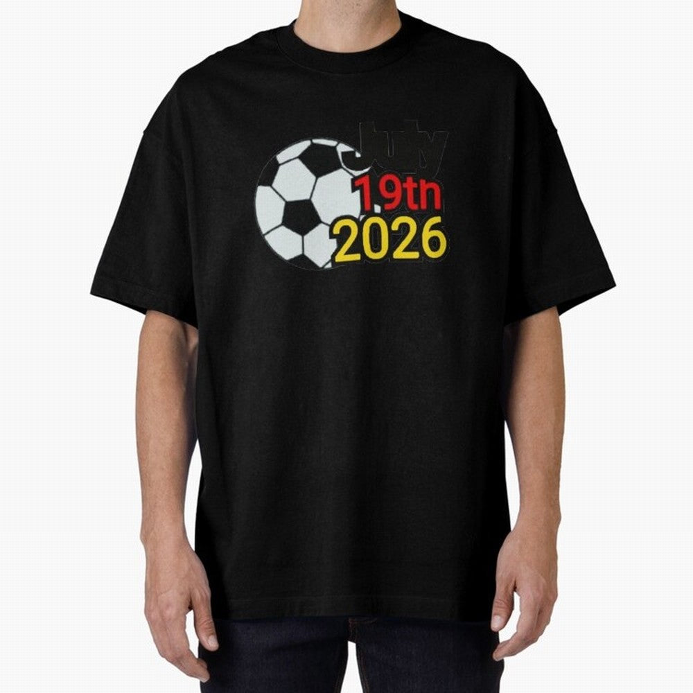 USA 2026- Germany Oversized T-Shirt Feel International Energy from FIFA World Cup 2026 USA Canada Mexico Spirit, Celebrating Portugal, Neymar, Haaland and Cristiano Ronaldo, Supporter Pride, Iconic Celebrations, Legendary Names and Global Match Day