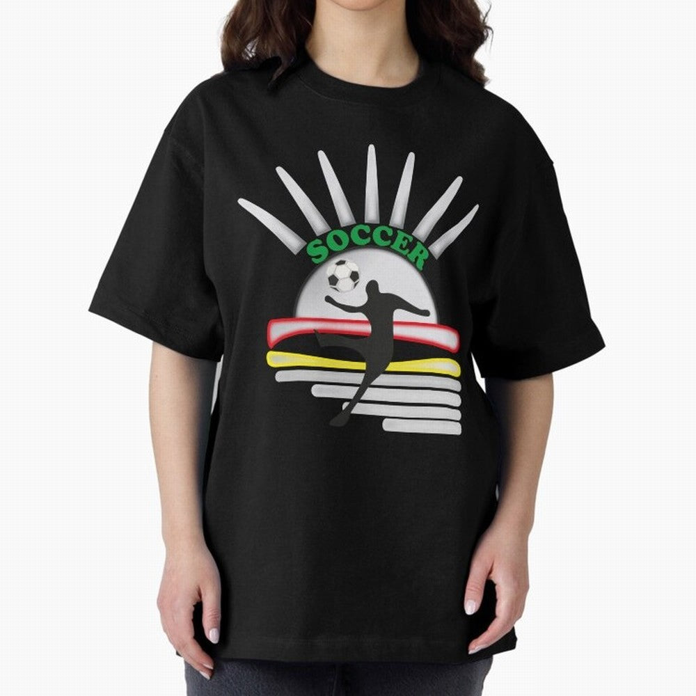 Football player football sun Oversized T-Shirt Represent Global Football Passion for FIFA World Cup 2026, Made for Messi, Neymar and Mbappe, Argentina, Tournament Hype, Historic Matchups, Family Viewing Parties and Global Sports Pride; Made for Die
