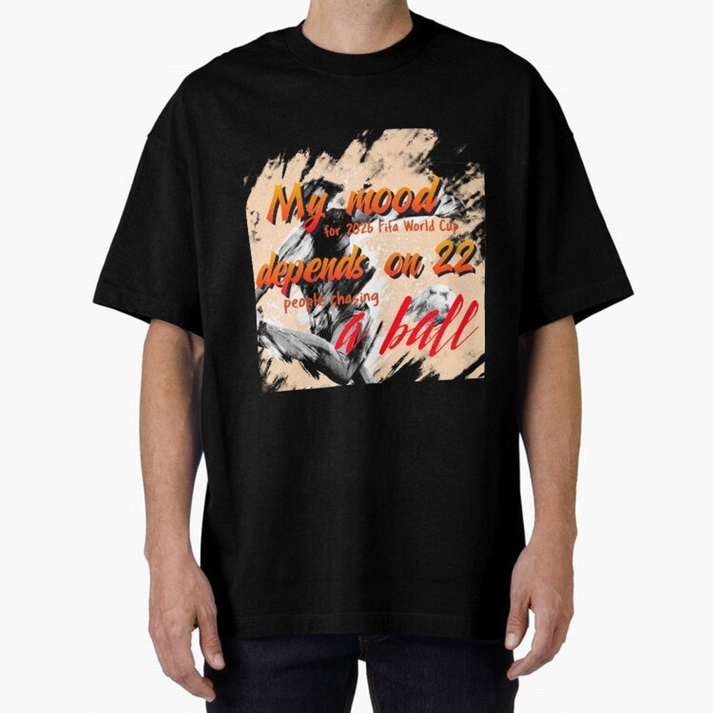 2026 World Cup T-shirt Oversized T-Shirt Bring a Champion Mindset to Match Day Hype around FIFA World Cup 2026 USA Canada Mexico, Neymar, Spain and Netherlands, Vintage Soccer Flavor, Modern Football Stars, National Flags and Final Night Emotion;