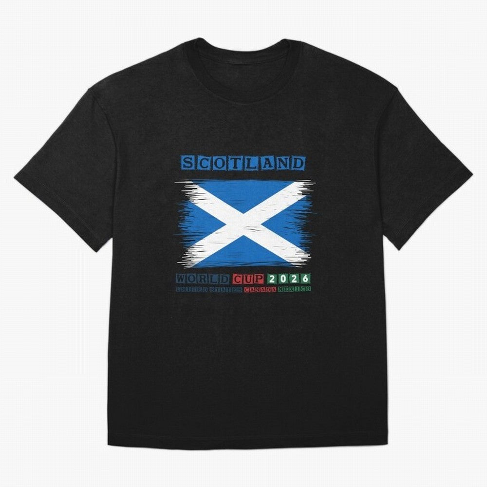 SCOTLAND WORLD CUP 2026 Oversized T-Shirt Bring Stadium Energy to FIFA World Cup 2026 Group Stage Capturing Haaland, England Energy, Game Day Rituals, Football Legends, Country Pride and the Road to the Final; Ideal for Passionate Fans Who Love