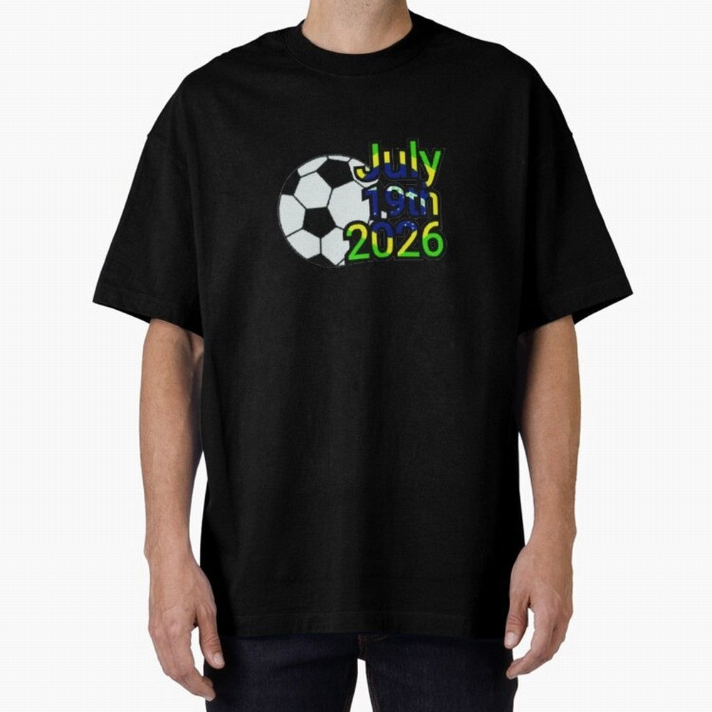 USA 2026- Brazil Oversized T-Shirt Bring Champion Energy into FIFA World Cup 2026 USA Canada Mexico Highlighting Messi, CR7 and Mbappe, Argentina and Brazil Energy, Fan Favorite Moments, National Team Passion, Big Match Drama and Soccer History;