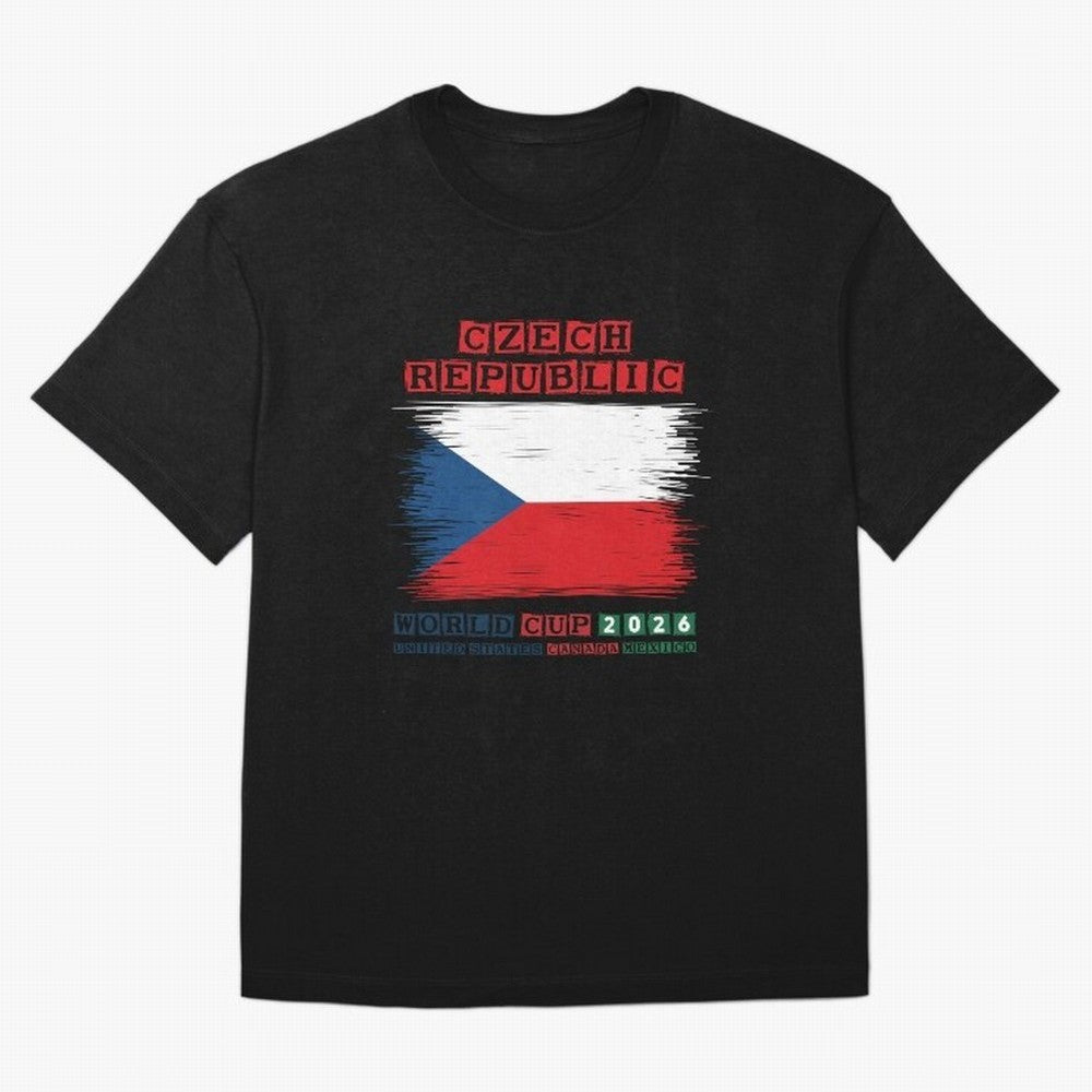 Czech Republic WORLD CUP 2026 Oversized T-Shirt Relive Legendary Nights from FIFA World Cup 2026 for Fans of Haaland and Mbappe and Argentina, France and Brazil, Bringing Championship Spirit, Famous Goals, Roaring Crowds and International Football