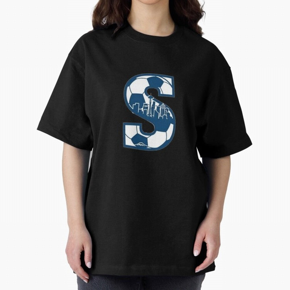 Seattle Soccer 2026 Oversized T-Shirt Bring Match Day Hype around FIFA World Cup 2026, CR7 and Messi, Germany, Tournament Hype, Historic Matchups, Family Viewing Parties and Global Sports Pride; Made for Die Hard Supporters, Soccer Lovers, Game Day