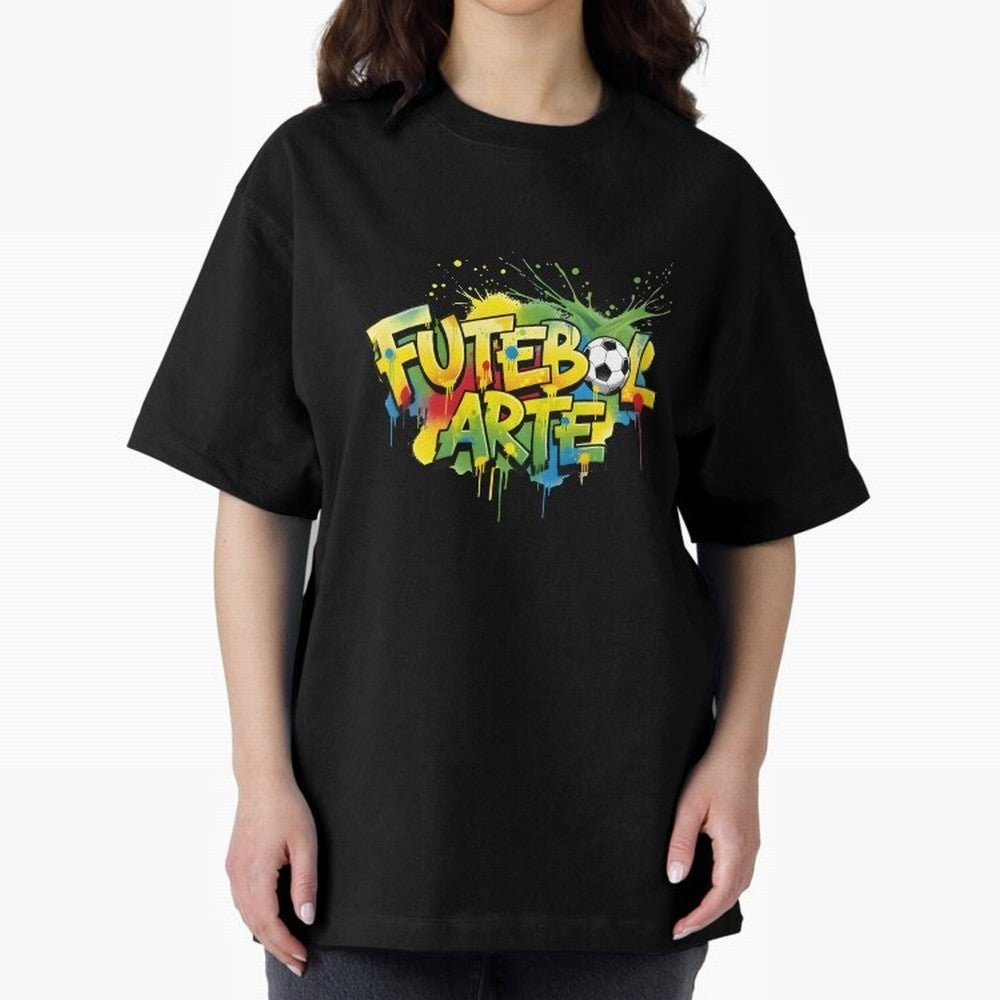 Brazil - World Cup 2026 Oversized T-Shirt Wear the Spirit of FIFA World Cup 2026 Spirit, Celebrating Portugal, Spain and Germany, Cristiano Ronaldo, Haaland and CR7, Tournament Hype, Historic Matchups, Family Viewing Parties and Global Sports