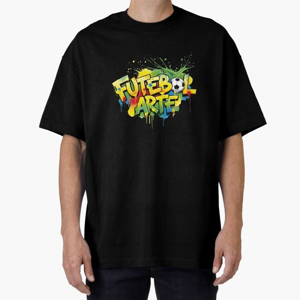 Brazil - World Cup 2026 Oversized T-Shirt Wear the Spirit of FIFA World Cup 2026 Spirit, Celebrating Portugal, Spain and Germany, Cristiano Ronaldo, Haaland and CR7, Tournament Hype, Historic Matchups, Family Viewing Parties and Global Sports