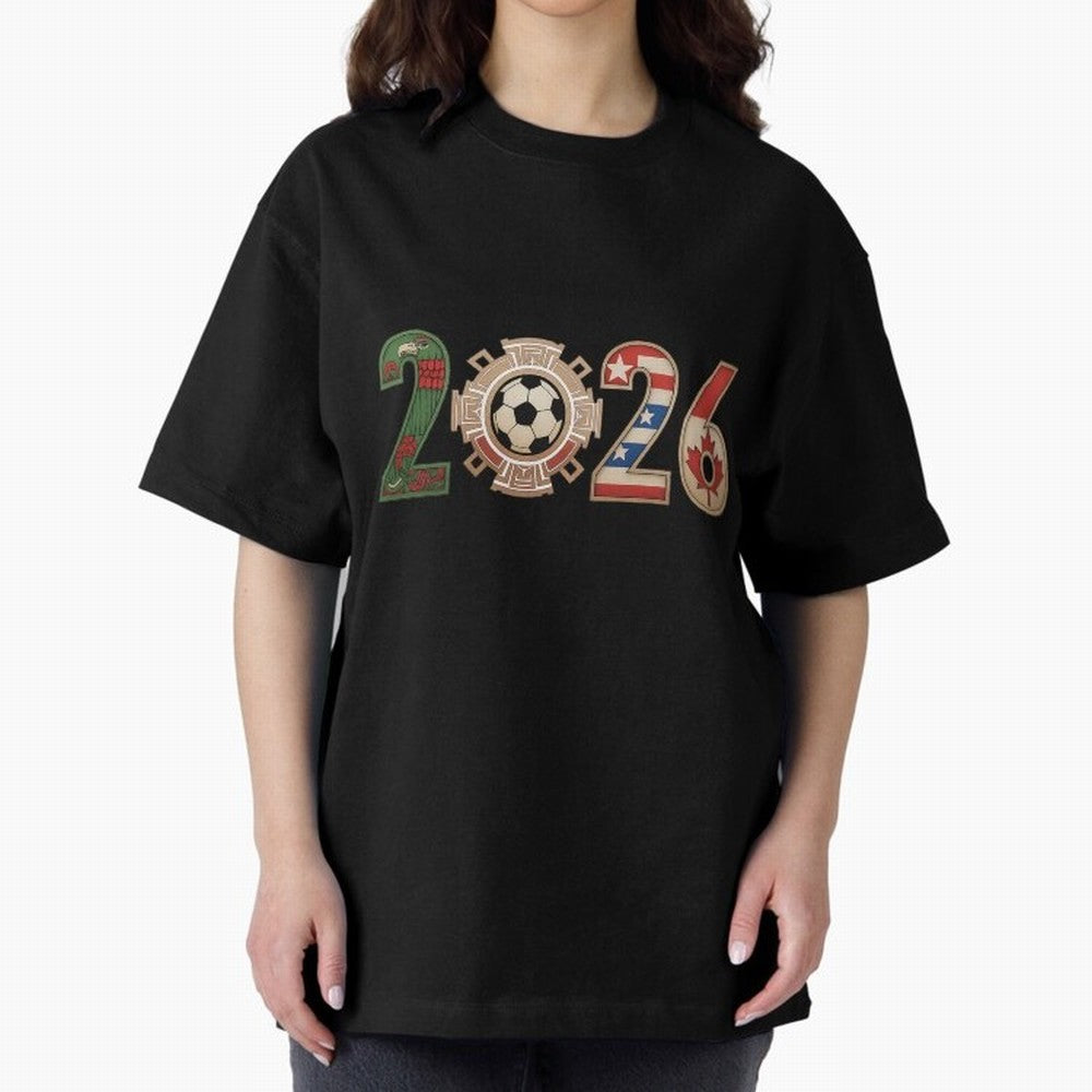 2026 Oversized T-Shirt Relive Legendary Nights from Match Day Hype around FIFA World Cup 2026 Group Stage, CR7 and Messi, Spain and Netherlands, Tournament Hype, Historic Matchups, Family Viewing Parties and Global Sports Pride; Built for