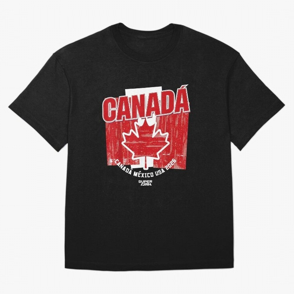 2026 Canada Soccer Fan World Cup Oversized T-Shirt Celebrate Classic Football Spirit in FIFA World Cup 2026 for Fans of Neymar and Spain, Bringing Tournament Hype, Historic Matchups, Family Viewing Parties and Global Sports Pride; Perfect for