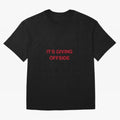 It¡¯s giving offside Oversized T-Shirt Embrace FIFA World Cup 2026 with Mbappe and Neymar, Spain Energy, Sports Nostalgia, International Competition, Famous Players and Unforgettable Victories; Made for Collectors Who Enjoy Iconic Players, Country