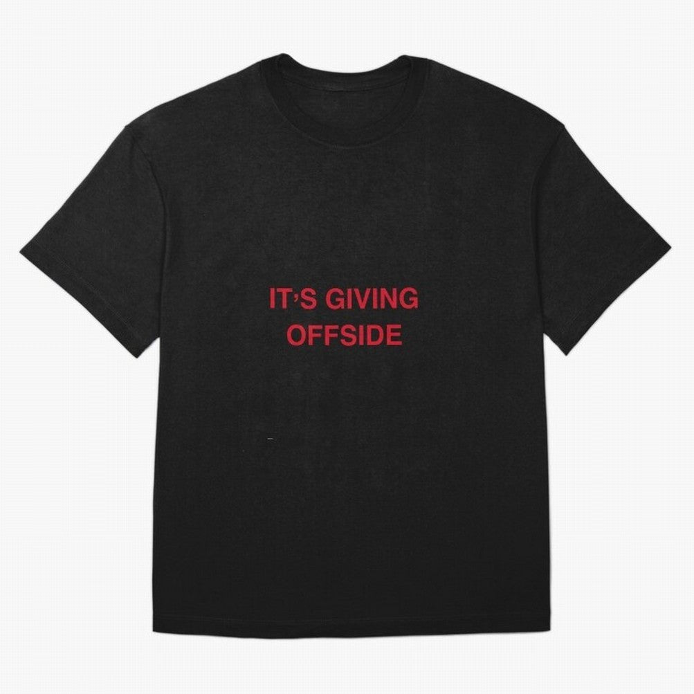 It¡¯s giving offside Oversized T-Shirt Embrace FIFA World Cup 2026 with Mbappe and Neymar, Spain Energy, Sports Nostalgia, International Competition, Famous Players and Unforgettable Victories; Made for Collectors Who Enjoy Iconic Players, Country