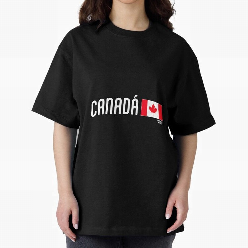 2026 Canada Soccer Fan World Cup Oversized T-Shirt Celebrate Soccer Greatness during FIFA World Cup 2026 USA Canada Mexico for Fans of Mbappe and England, France and Netherlands, Bringing Goal Celebration Energy, Supporter Heritage, Football Icons