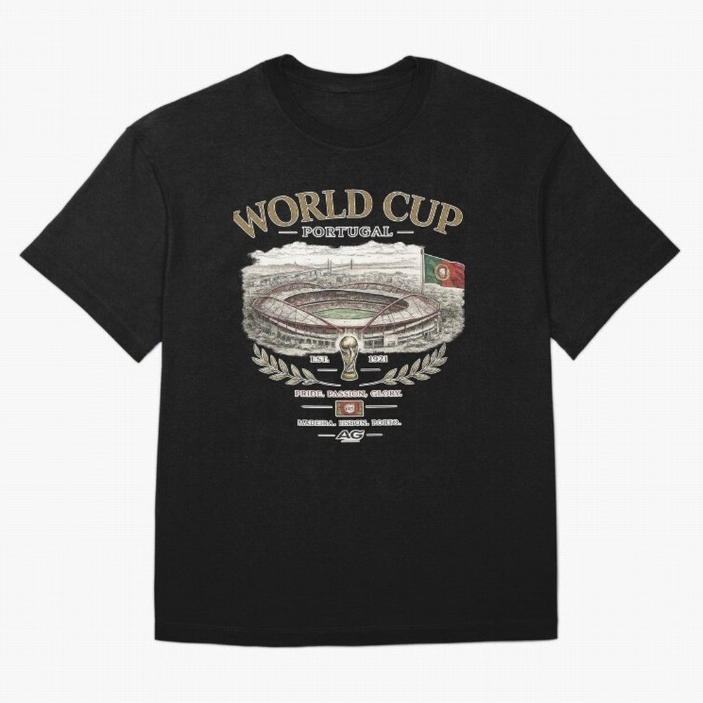 Portugal World Cup Estadio Da Luz Oversized T-Shirt Make Memories around Global Football Passion for FIFA World Cup 2026, Made for CR7, Netherlands, Game Day Rituals, Football Legends, Country Pride and the Road to the Final; Created for Match Day