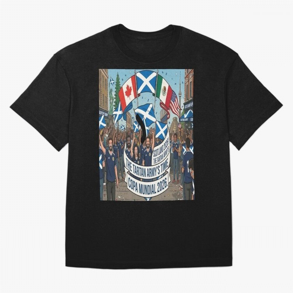 Scotland World Cup 2026 Oversized T-Shirt Join Supporters Worldwide for FIFA World Cup 2026 USA Canada Mexico for Fans of Messi and Brazil, Portugal and Argentina, Bringing Classic Soccer Heritage, Championship Pressure, Fan Loyalty and
