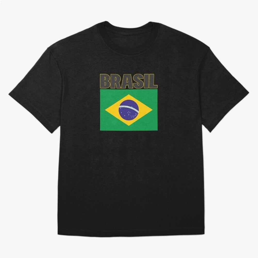 Brasil Flag Oversized T-Shirt Turn Every Weekend Toward FIFA World Cup 2026 Group Stage for Fans of Neymar, Haaland and Cristiano Ronaldo and England, Bringing Champion Mindset, Group Stage Buzz, Knockout Tension and Passionate Fan Culture; Built