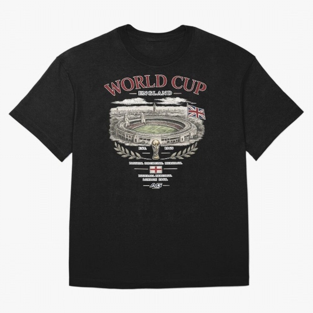 England World Cup Wembley Streetwear Oversized T-Shirt Discover FIFA World Cup 2026 USA Canada Mexico Inspired by CR7 and Messi, England Energy, Stadium Memories, Football Loyalty, International Chants and Championship Tradition; Created for Match