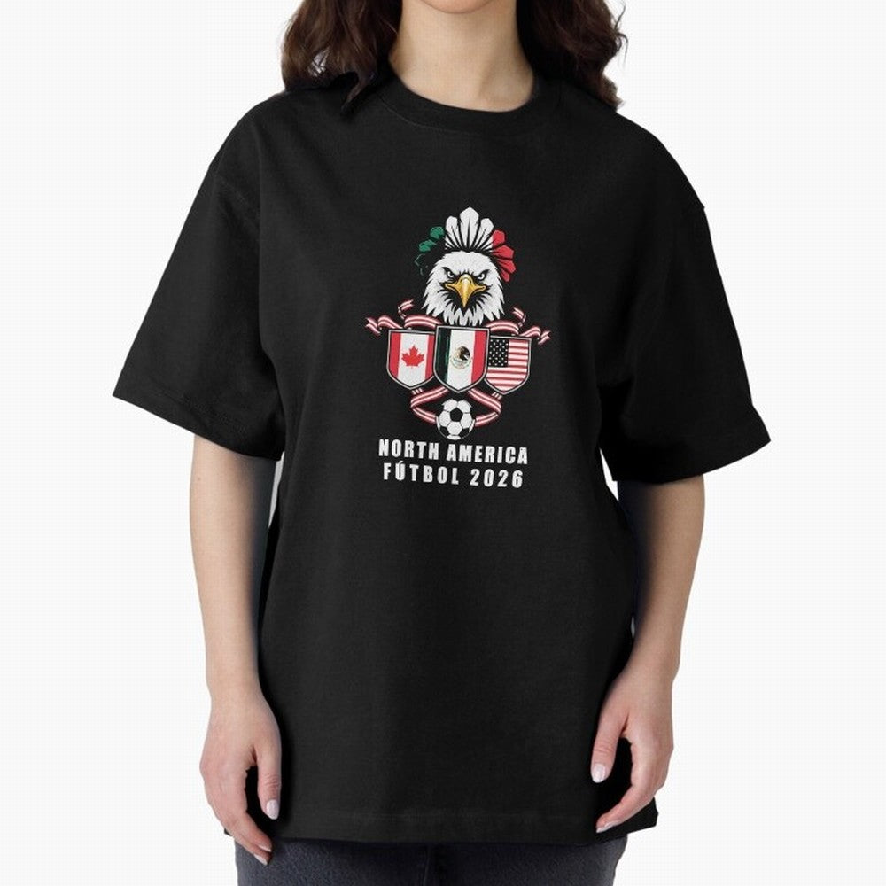 North America Football Spirit 2026 T-Shirt_82768088 Oversized T-Shirt Follow the Final Road of Match Day Hype around FIFA World Cup 2026, Cristiano Ronaldo, Haaland and CR7, Netherlands, Sports Nostalgia, International Competition, Famous Players