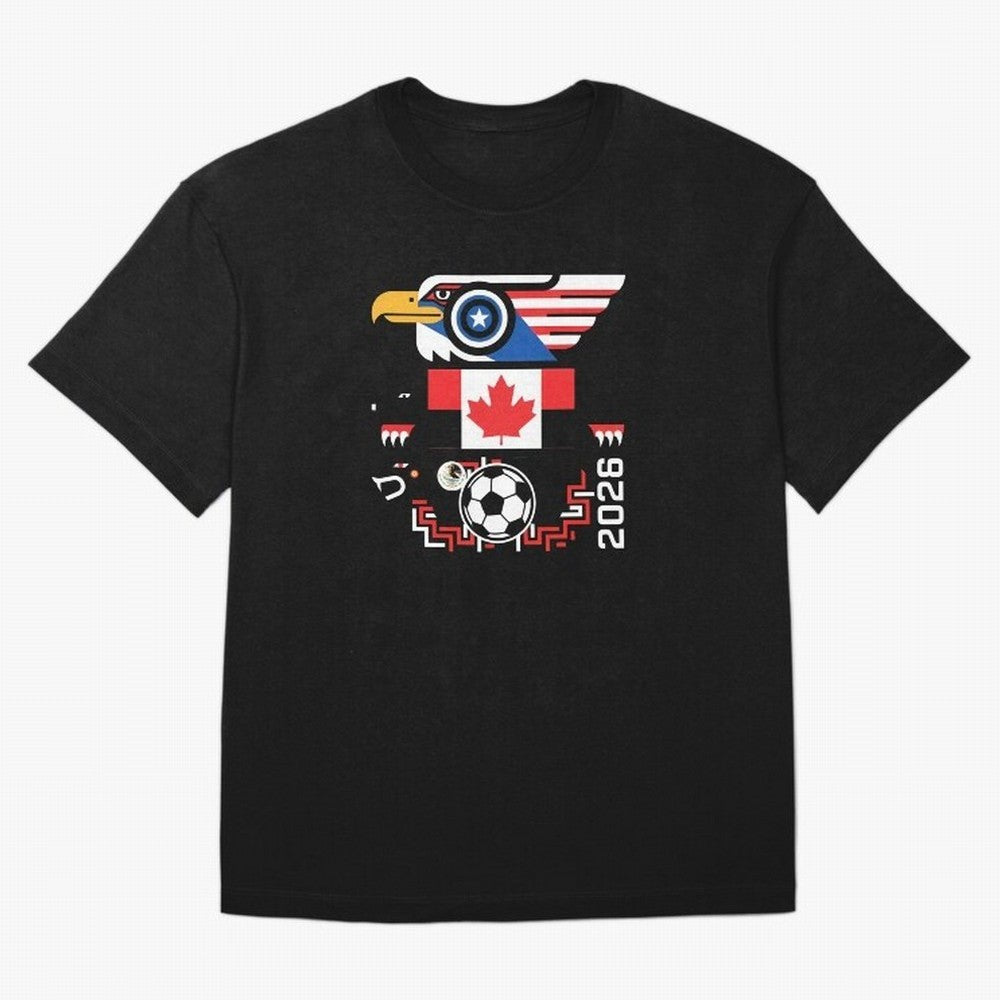 North America Spirit Cup 2026 T-Shirt_82734510 Oversized T-Shirt Keep the Legacy of Match Day Hype around FIFA World Cup 2026 USA Canada Mexico, Messi, CR7 and Mbappe, England, Global Supporter Spirit, Legendary Goals, National Colors and