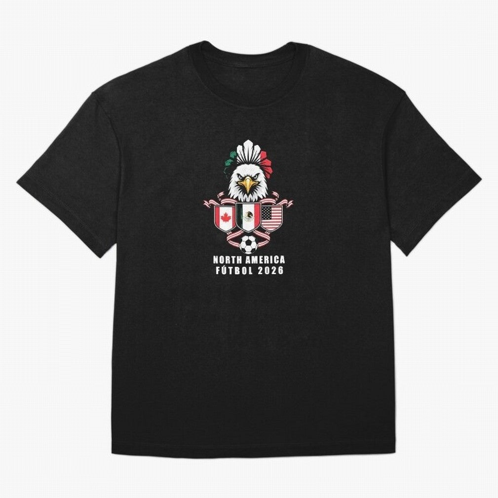 North America Football Spirit 2026 T-Shirt_82768088 Oversized T-Shirt Join the Countdown to FIFA World Cup 2026 Spirit, Filled with Germany, Haaland, Fan Favorite Moments, National Team Passion, Big Match Drama and Soccer History; Built for
