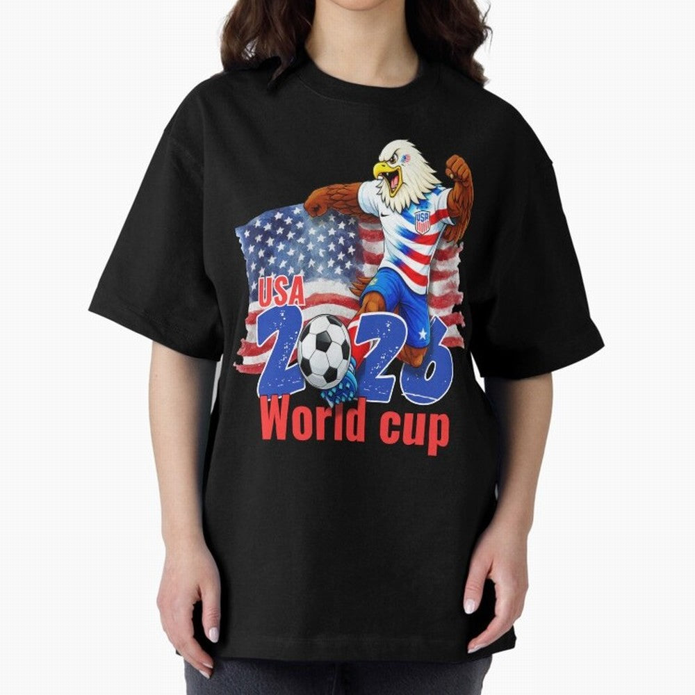 USA 2026 WORLD CUP Oversized T-Shirt Celebrate Unforgettable Nights in FIFA World Cup 2026 Group Stage Celebrating Haaland, Netherlands Energy, Football History, Final Match Energy, Crowd Noise and Once in a Lifetime Moments; Made for Collectors