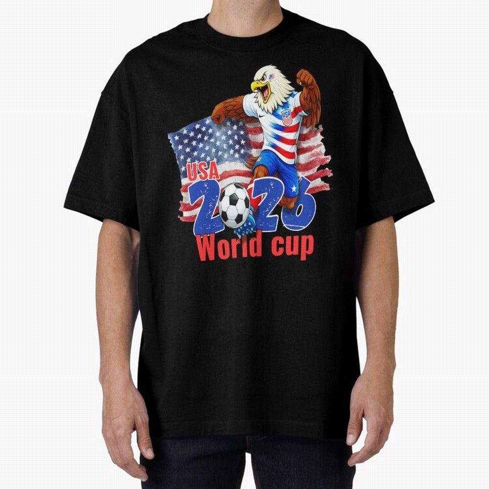 USA 2026 WORLD CUP Oversized T-Shirt Celebrate Unforgettable Nights in FIFA World Cup 2026 Group Stage Celebrating Haaland, Netherlands Energy, Football History, Final Match Energy, Crowd Noise and Once in a Lifetime Moments; Made for Collectors