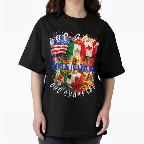 2026 World Cup Oversized T-Shirt Honor the FIFA World Cup 2026 Journey through Haaland and Mbappe Highlights, Brazil, Portugal and Argentina Pride, Vintage Soccer Flavor, Modern Football Stars, National Flags and Final Night Emotion; Great for