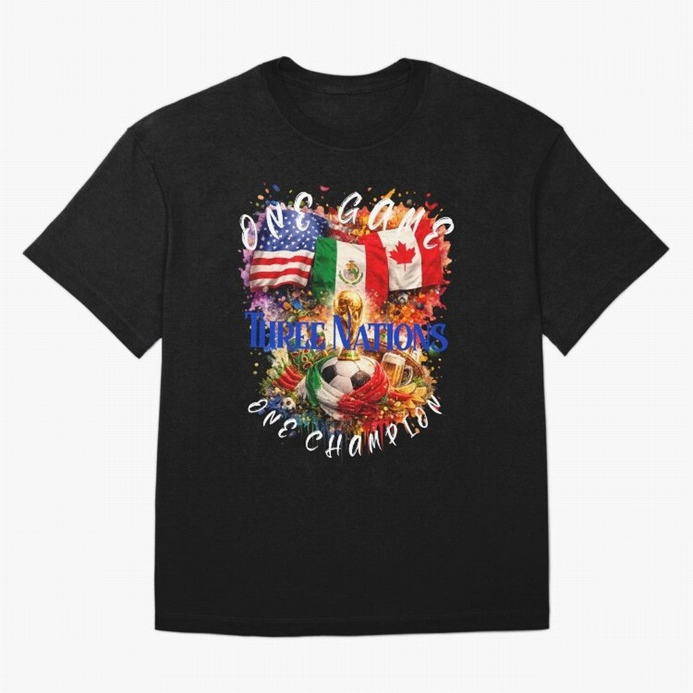2026 World Cup Oversized T-Shirt Honor the FIFA World Cup 2026 Journey through Haaland and Mbappe Highlights, Brazil, Portugal and Argentina Pride, Vintage Soccer Flavor, Modern Football Stars, National Flags and Final Night Emotion; Great for
