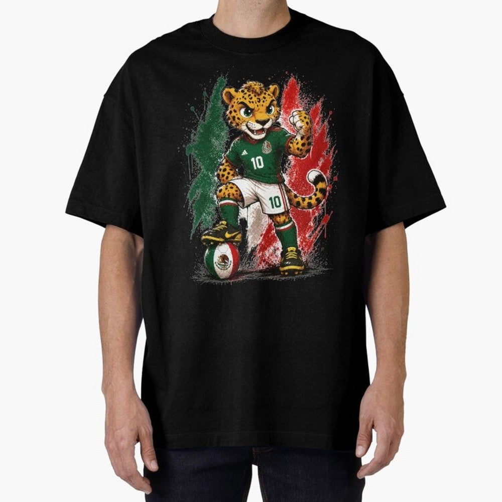 Mexico Fifa Mundial Oversized T-Shirt Upgrade FIFA World Cup 2026 Group Stage Spirit, Built around Brazil, Messi, Neymar and Mbappe, Stadium Memories, Football Loyalty, International Chants and Championship Tradition; Ideal for Fans Who Follow