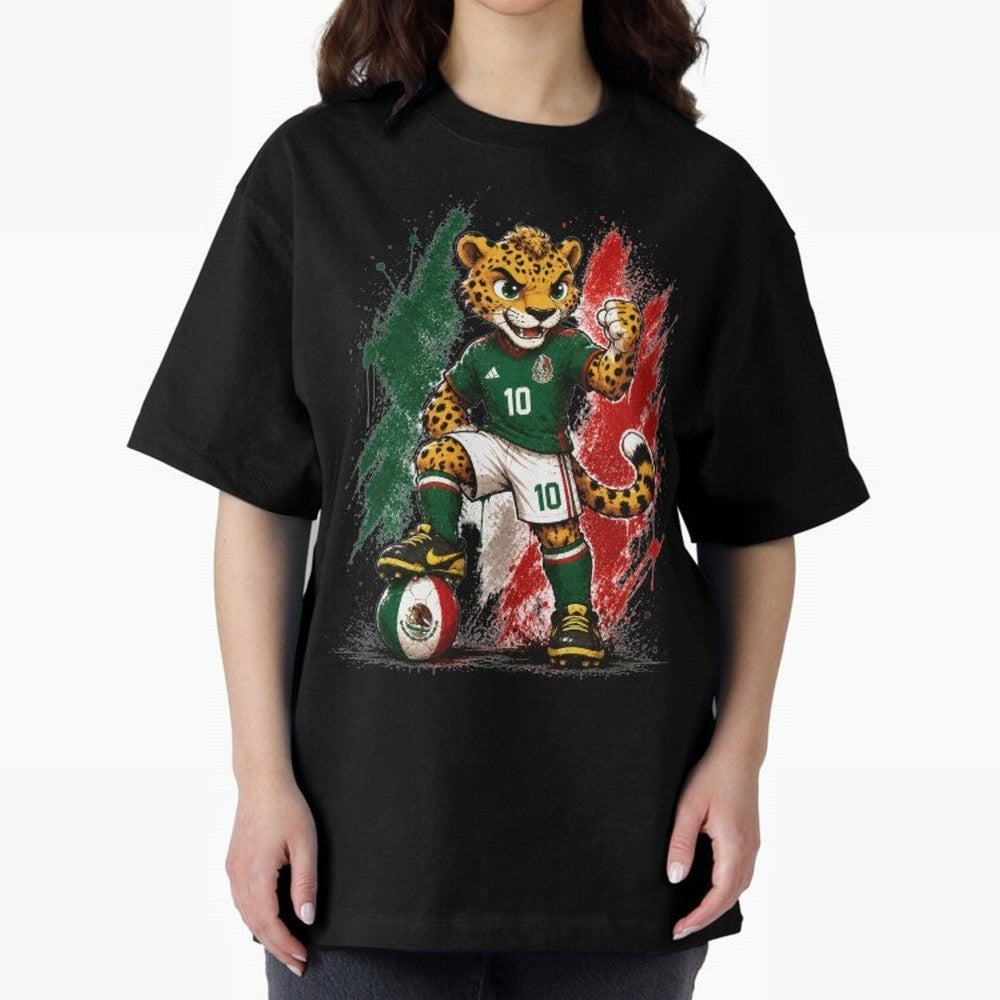 Mexico Fifa Mundial Oversized T-Shirt Upgrade FIFA World Cup 2026 Group Stage Spirit, Built around Brazil, Messi, Neymar and Mbappe, Stadium Memories, Football Loyalty, International Chants and Championship Tradition; Ideal for Fans Who Follow
