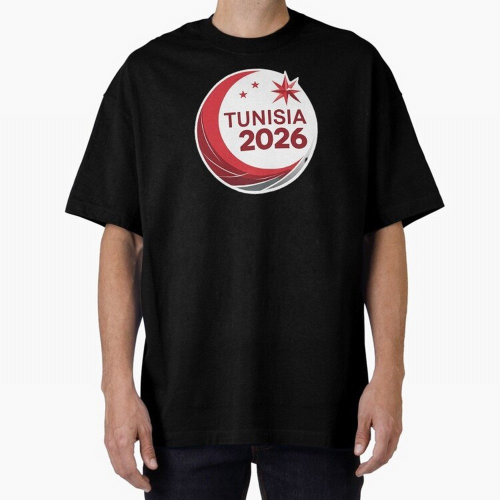 Tunisia 2026 Oversized T-Shirt Celebrate the Stars of FIFA World Cup 2026 with Cristiano Ronaldo, Spain Energy, Worldwide Fan Energy, Dramatic Goals, Stadium Lights and Championship Celebrations; Made for Collectors Who Enjoy Iconic Players,