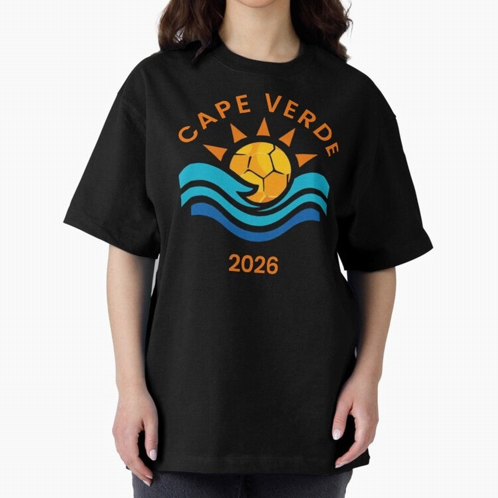 Cape Verde 2026 Oversized T-Shirt Celebrate Soccer Greatness during Match Day Hype around FIFA World Cup 2026 USA Canada Mexico, Messi, CR7 and Mbappe, Germany, Football History, Final Match Energy, Crowd Noise and Once in a Lifetime Moments; Ideal