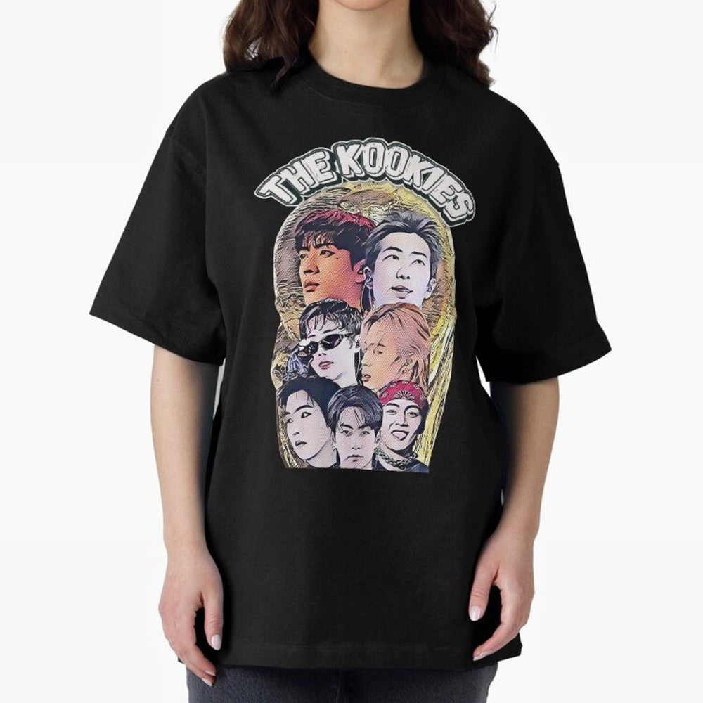 The Kookies - BTS Design Oversized T-Shirt Support Iconic Players in FIFA World Cup 2026 Spirit, Built around Argentina, France and Brazil, Neymar, Haaland and Cristiano Ronaldo, Football Passion, Legendary Performances, Festival Vibes and