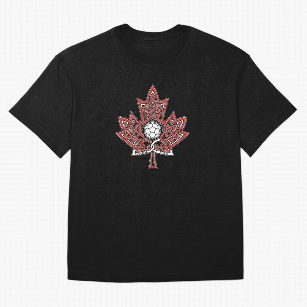 Interwoven Maple Leaf Canada Soccer 2026 T-Shirt_83135197 Oversized T-Shirt Feel the Heartbeat of Match Day Hype around FIFA World Cup 2026, Messi, Neymar and Mbappe, Netherlands, Stadium Memories, Football Loyalty, International Chants and