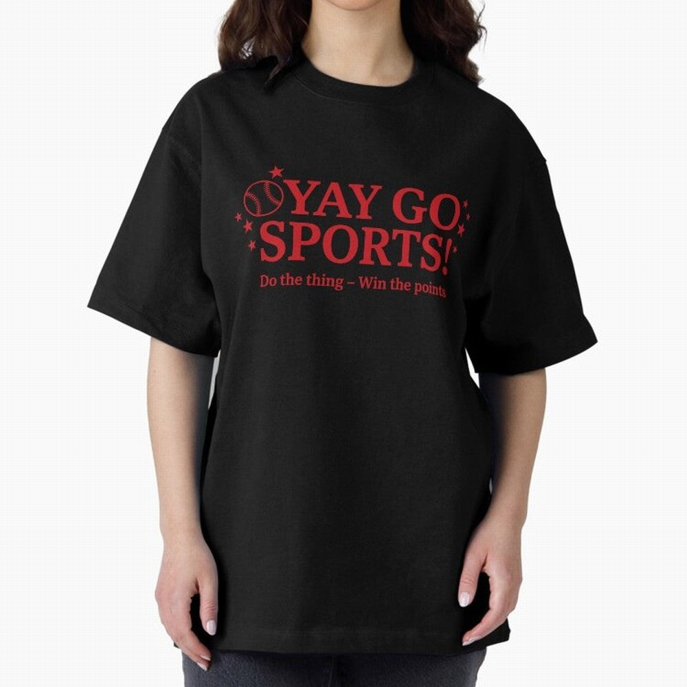Yay Go Sports Oversized T-Shirt Enjoy the Biggest Football Party of FIFA World Cup 2026 USA Canada Mexico for Fans of Haaland and Mbappe and Brazil, Bringing Fan Favorite Moments, National Team Passion, Big Match Drama and Soccer History; Created