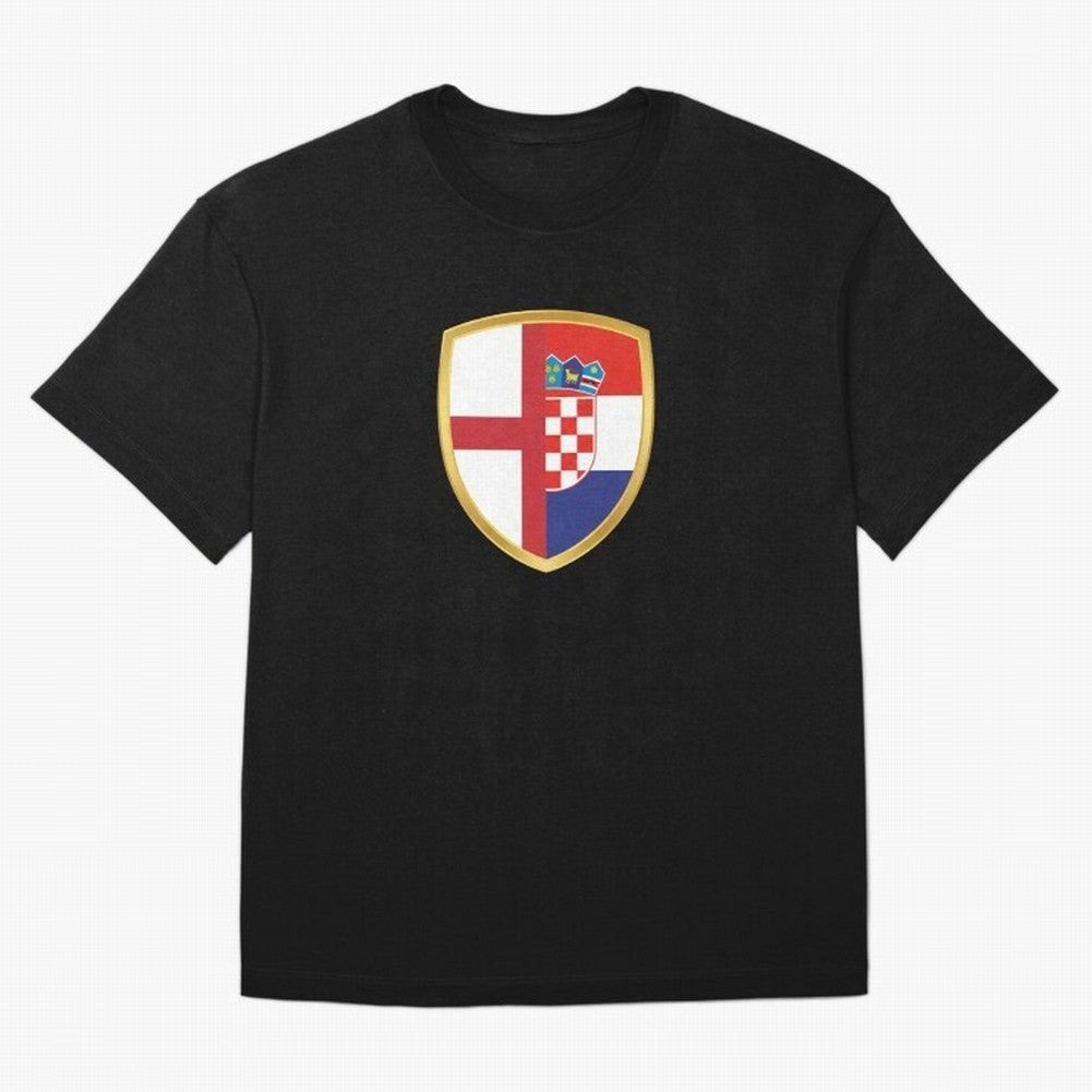 FIFA World Cup - England v Croatia Oversized T-Shirt Keep the Legacy of Global Football Passion for FIFA World Cup 2026 USA Canada Mexico, Featuring Messi, Neymar and Mbappe, England, France and Netherlands, Stadium Chants, National Pride, Trophy