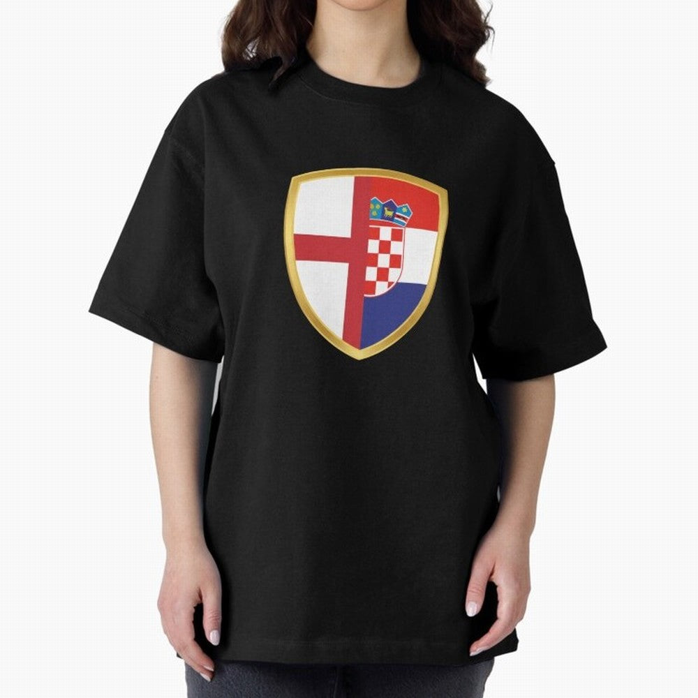 FIFA World Cup - England v Croatia Oversized T-Shirt Keep the Legacy of Global Football Passion for FIFA World Cup 2026 USA Canada Mexico, Featuring Messi, Neymar and Mbappe, England, France and Netherlands, Stadium Chants, National Pride, Trophy