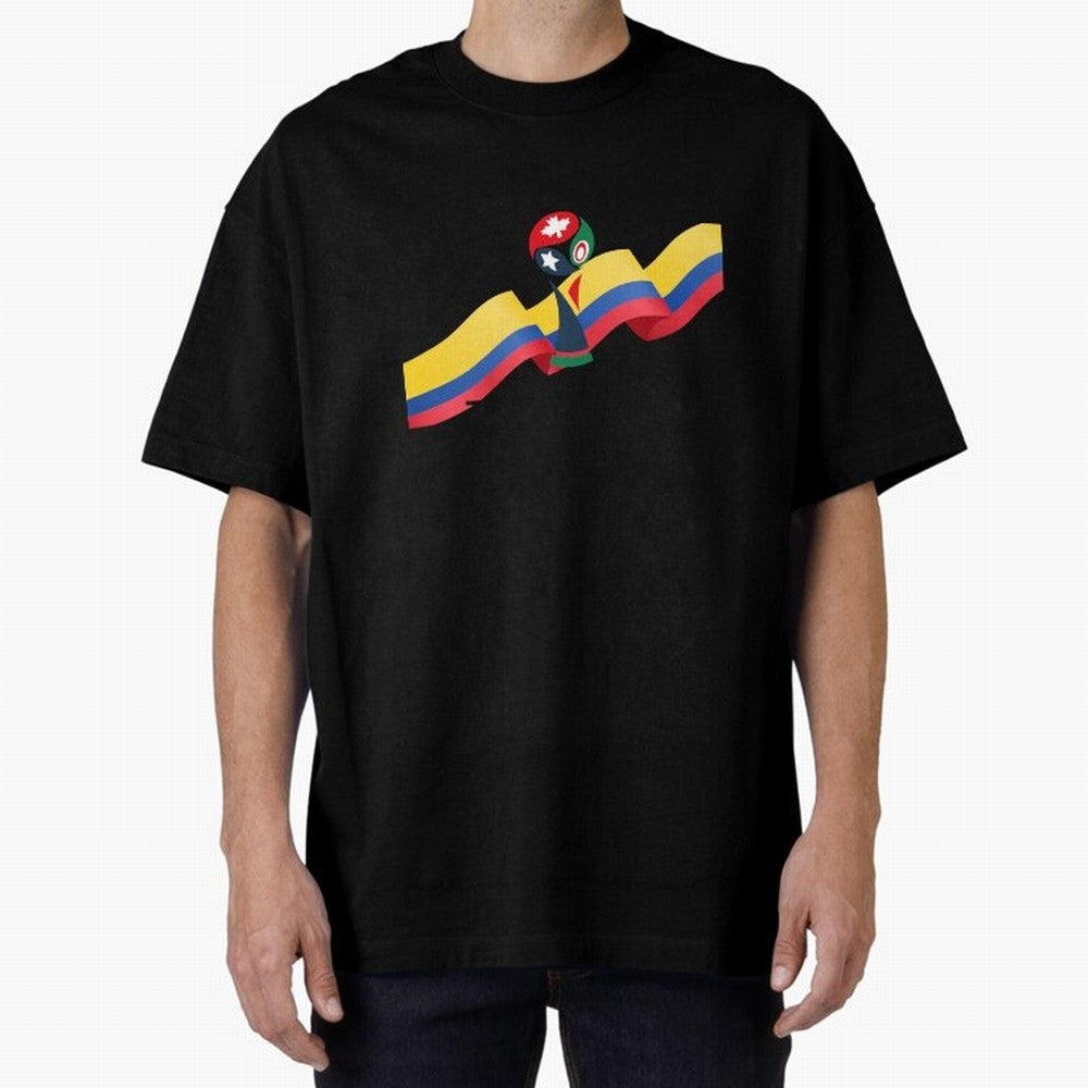 World Cup 2026 Team Colombia Oversized T-Shirt Bring Supporter Culture to FIFA World Cup 2026 for Fans of Messi, CR7 and Mbappe and Spain and Netherlands, Bringing Retro Football Energy, Iconic Rivalries, Trophy Chase Drama and Stadium Atmosphere;