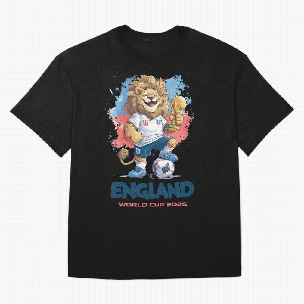 England - World Cup 2026 Oversized T-Shirt Join FIFA World Cup 2026 Group Stage Spirit, Driven by Brazil, Mbappe and Neymar, Tournament Hype, Historic Matchups, Family Viewing Parties and Global Sports Pride; Perfect for People Who Love Argentina,
