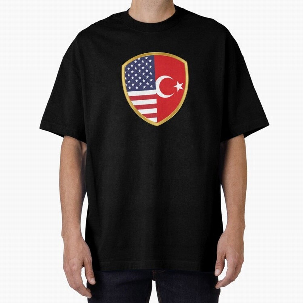 FIFA World Cup -USA v Turkiye Oversized T-Shirt Make Every Match About Match Day Hype around FIFA World Cup 2026, Haaland and Mbappe, Spain and Netherlands, Vintage Soccer Flavor, Modern Football Stars, National Flags and Final Night Emotion; Great